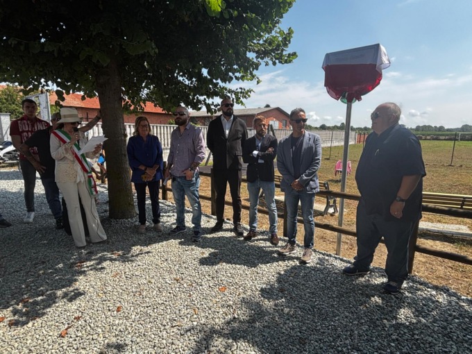 Taglio del nastro per il parco intitolato  a Sergio Ramelli IL VIDEO