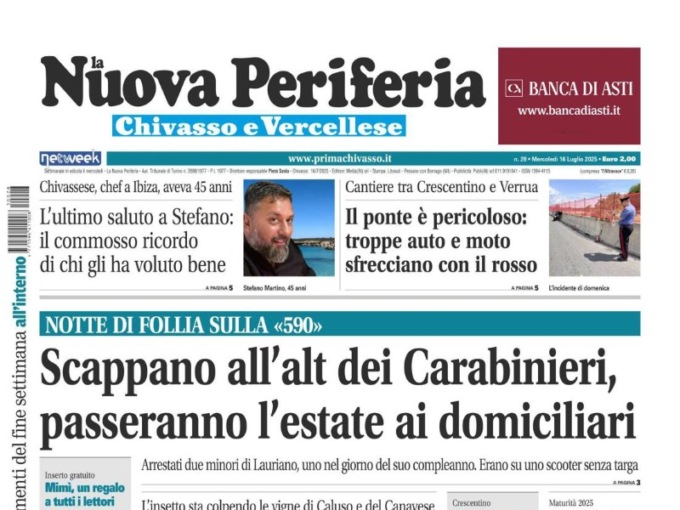 La Nuova Periferia di Chivasso e Vercellese è in edicola dal 16 luglio
