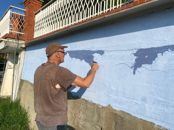 Murales di 26 metri sulla Strada Statale 26