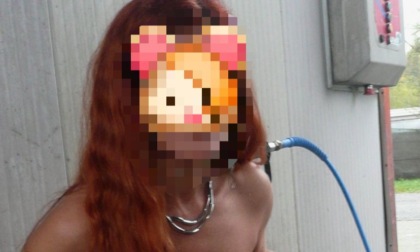 Si fa fotografare nuda in parchi, autolavaggi e stazioni di servizio
