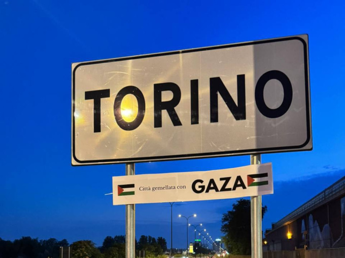 CasaPound: “Torino, città gemellata con Gaza”