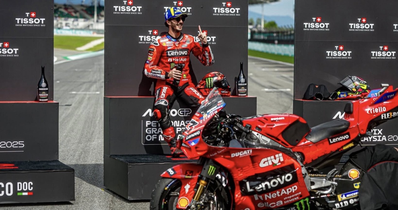 MotoGP, Bagnaia raddoppia: Pole e Sprint in Malesia
