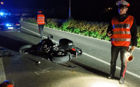 Travolge cinghiale sulla 590, motociclista grave al Giovanni Bosco