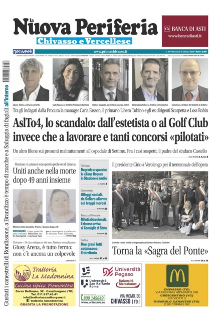 La Nuova Periferia è in edicola da oggi, mercoledì 15 ottobre