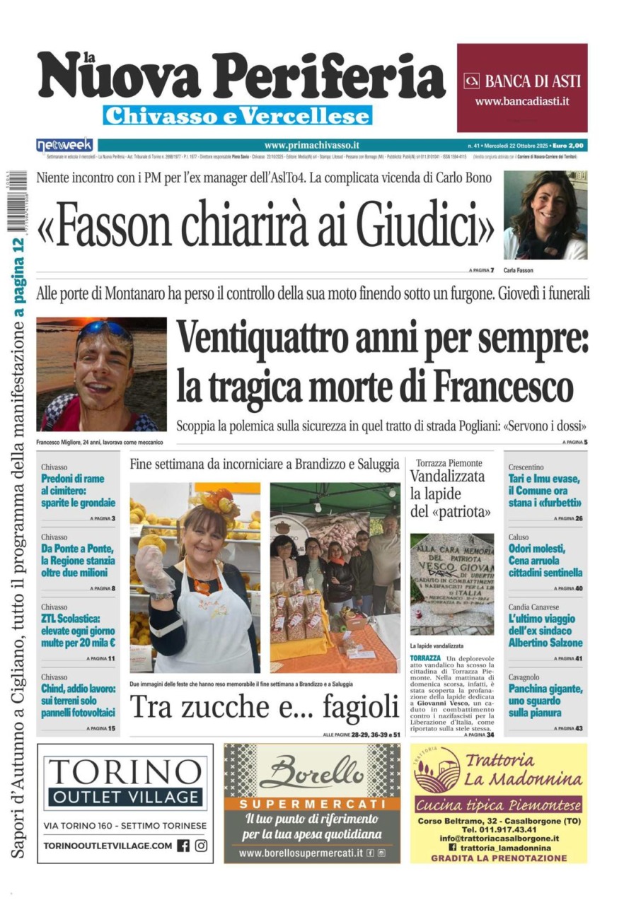 La Nuova Periferia è in edicola da oggi, mercoledì  22 ottobre