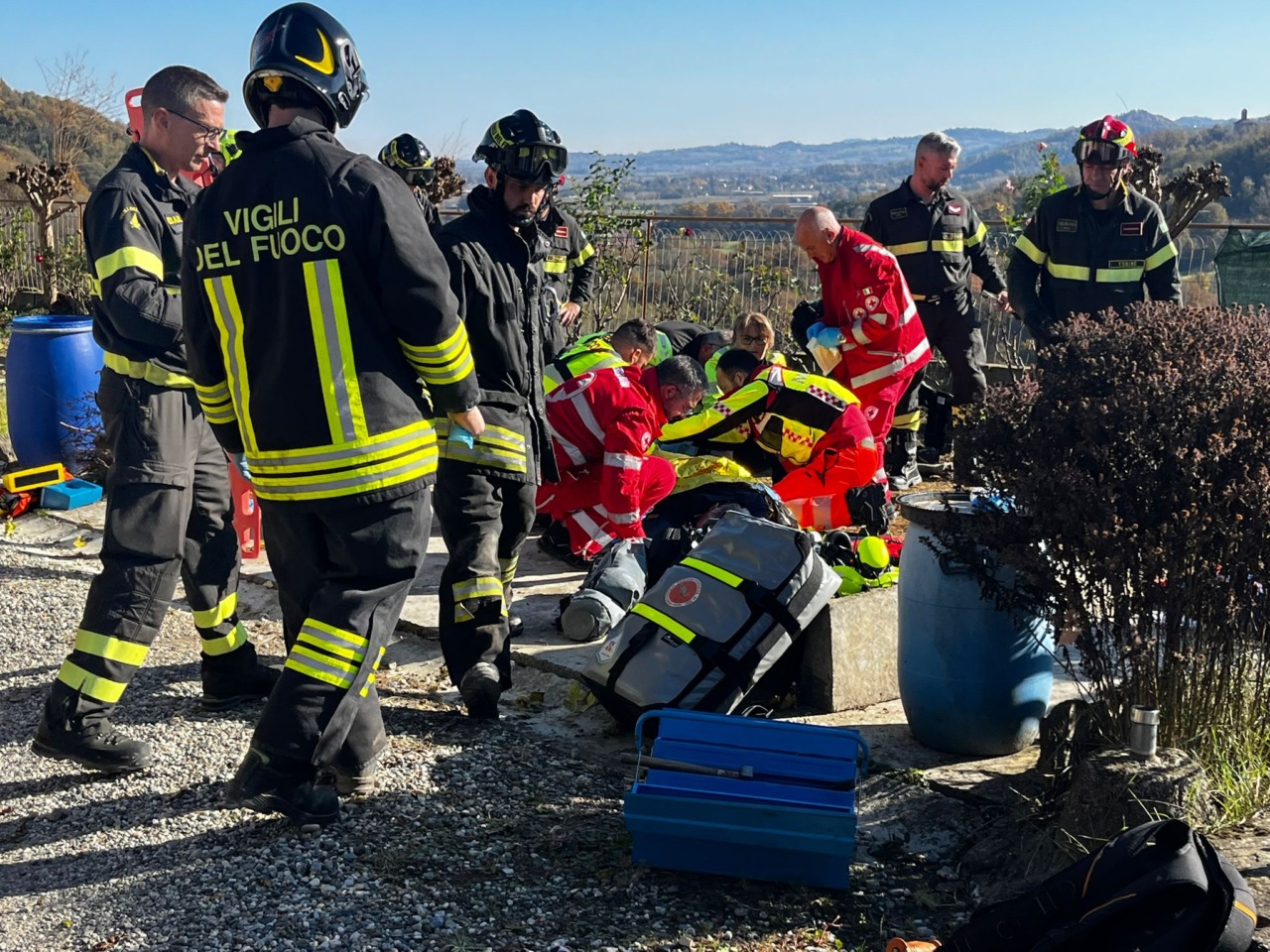 Con la gamba dentro la motozappa: 60 giorni di prognosi LE FOTO