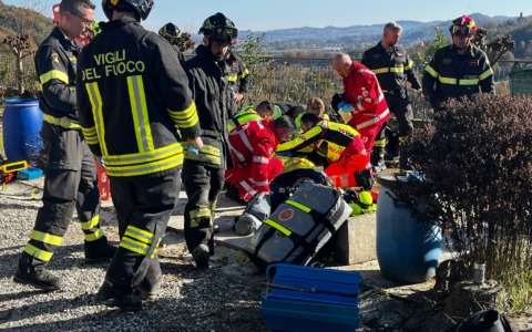 Con la gamba dentro la motozappa: 60 giorni di prognosi LE FOTO