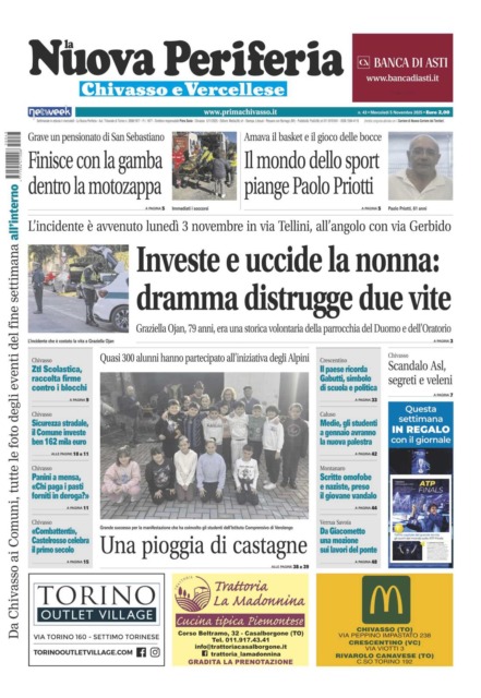 La Nuova Periferia è in edicola da oggi, mercoledì 5 novembre