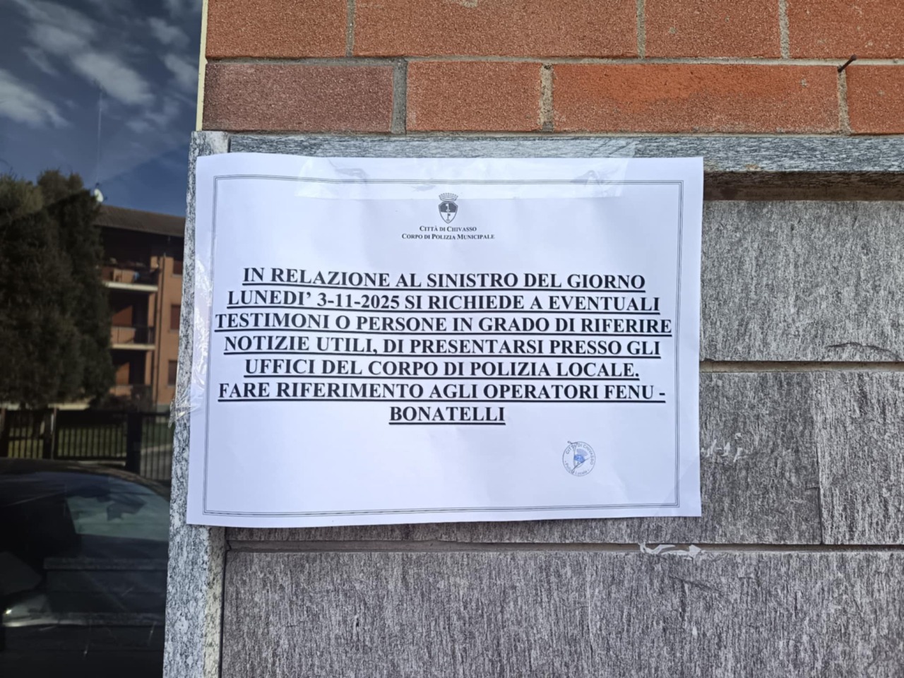 Pensionata muore investita dall’auto guidata dalla nipote, si cercano testimoni