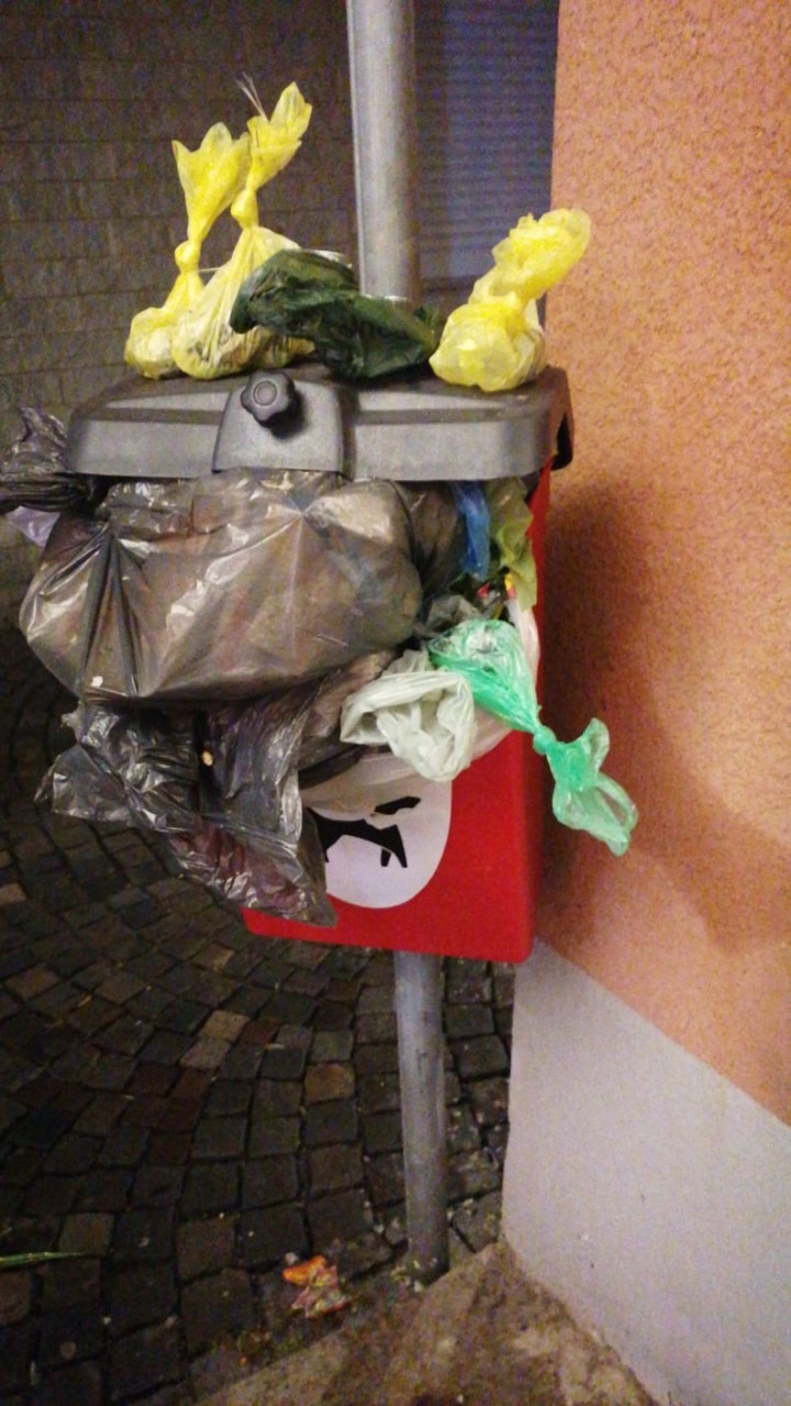 «I cestini delle deiezioni canine non sono per i rifiuti domestici»