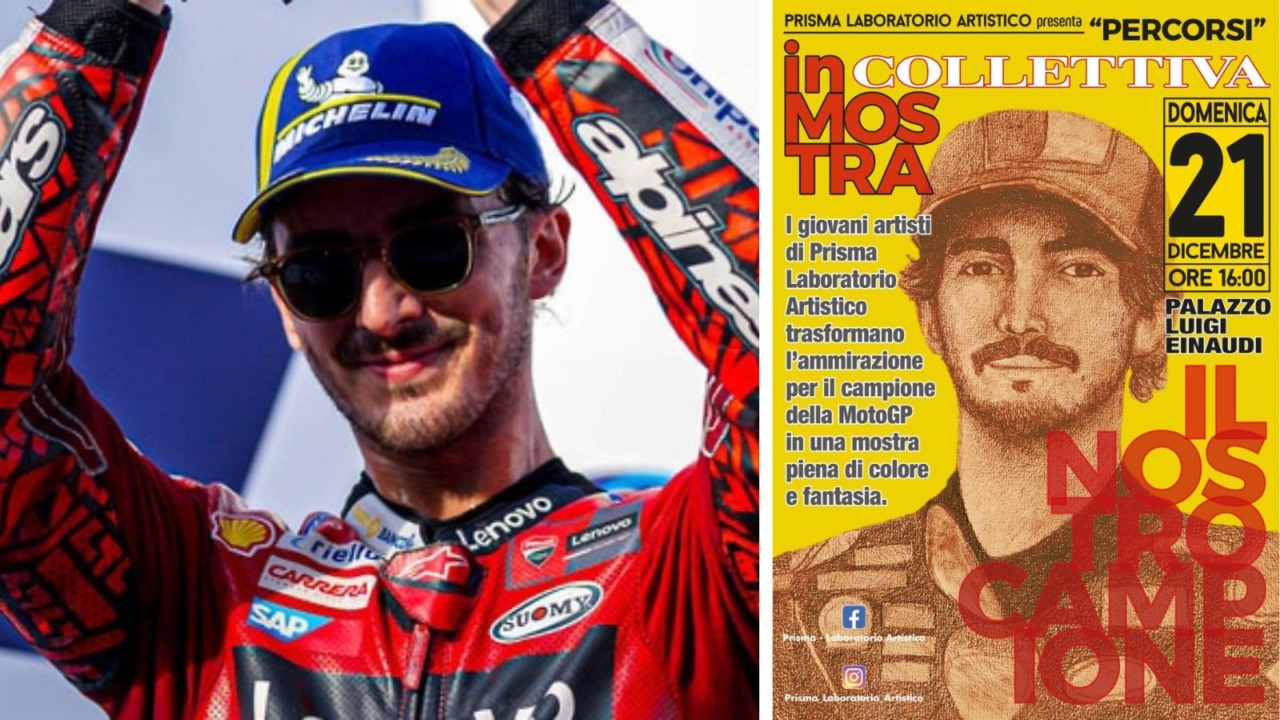 I bambini e i ragazzi di Chivasso celebrano Pecco Bagnaia