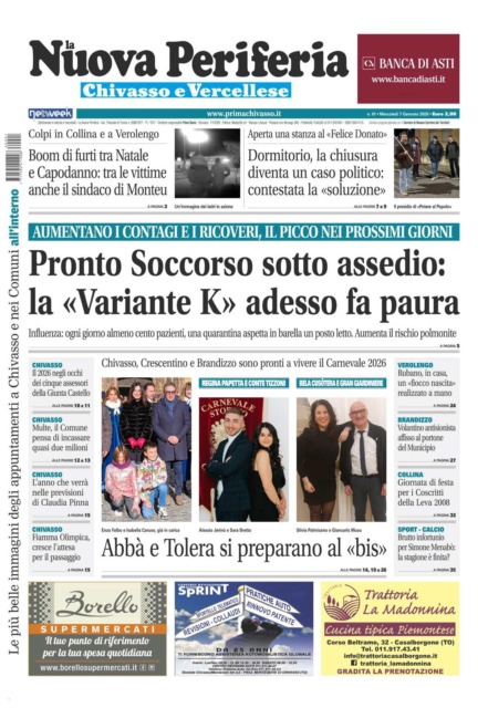 La Nuova Periferia è in edicola oggi, mercoledì 7 gennaio