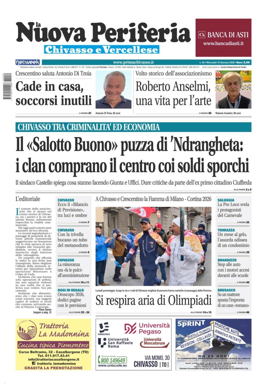 La Nuova Periferia è in edicola oggi, mercoledì 14 gennaio