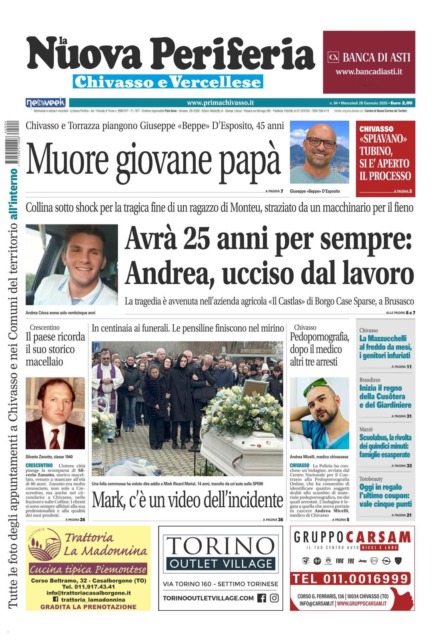 La Nuova Periferia è in edicola oggi, mercoledì 28 gennaio