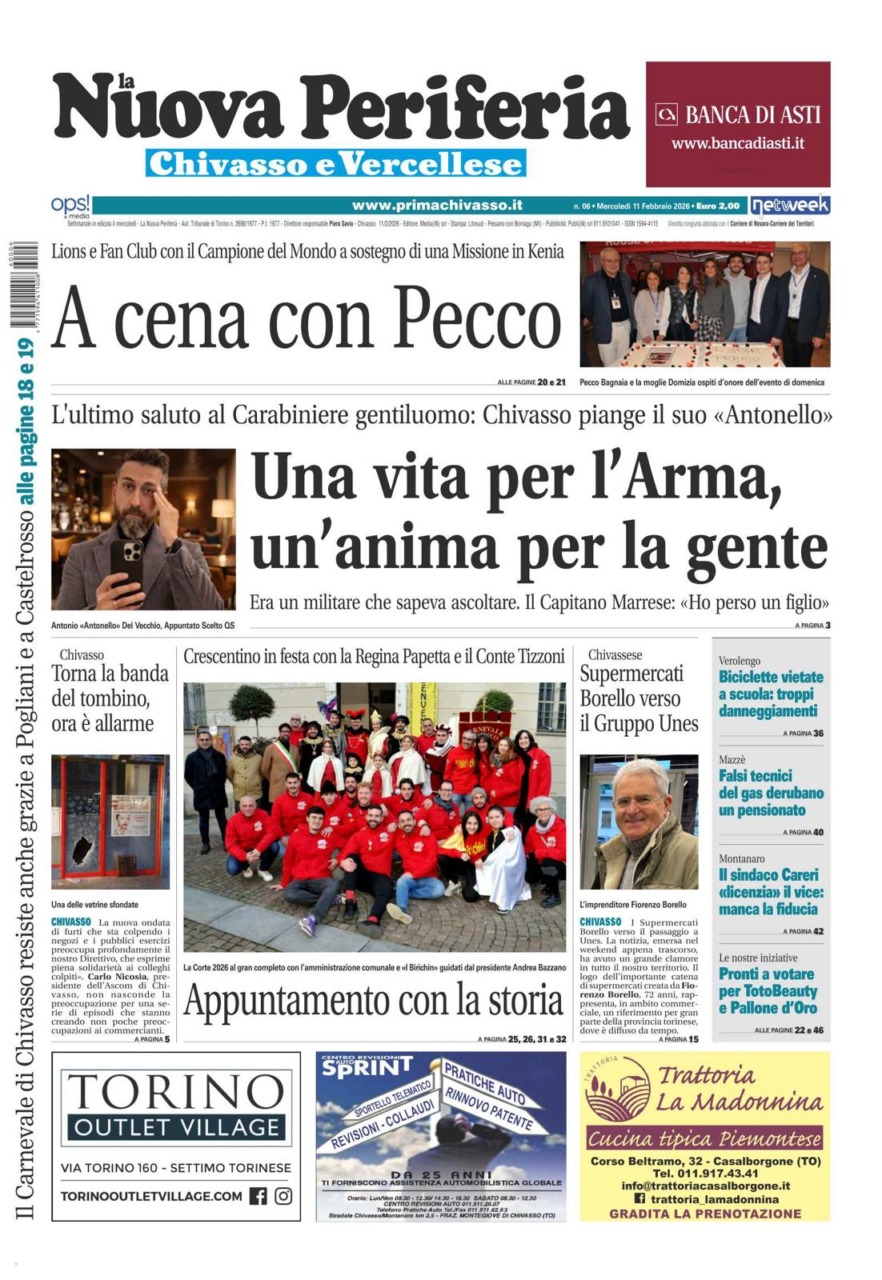 La Nuova Periferia è in edicola oggi, mercoledì 11 febbraio