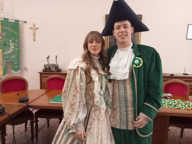 Il Marchese Alberto Bellotto con la Marchesa Camilla Pino