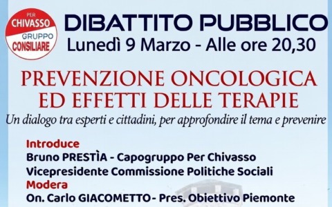 Serata su salute e  prevenzione in occasione della Festa della Donna