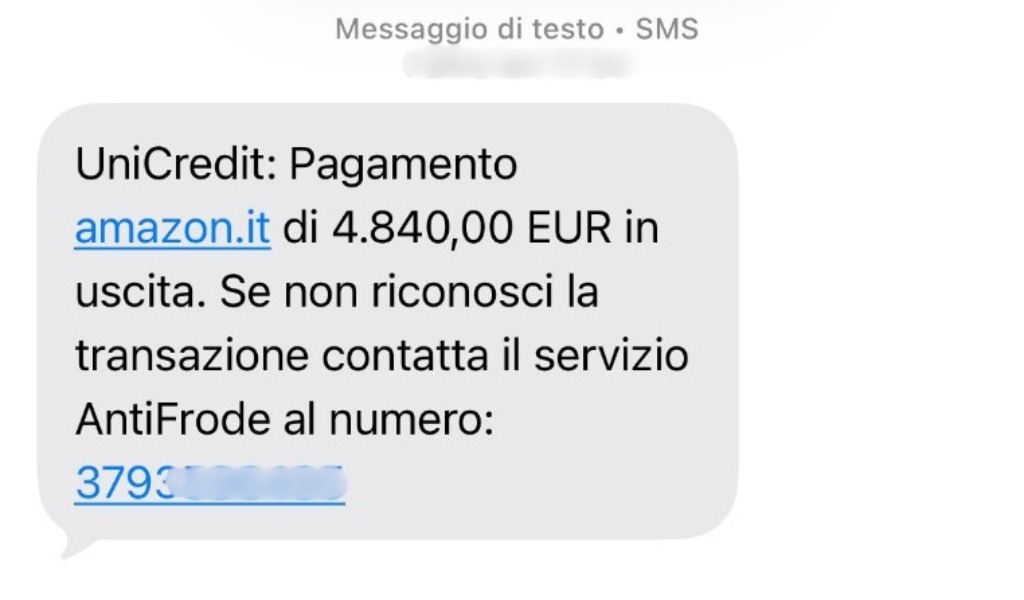 SMS truffa svuota-conto, scatta l’allarme
