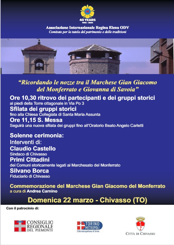 Chivasso celebra il Marchese Gian Giacomo del Monferrato