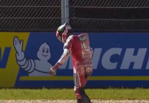 MotoGp Brasile, Pecco finisce la gara nella ghiaia