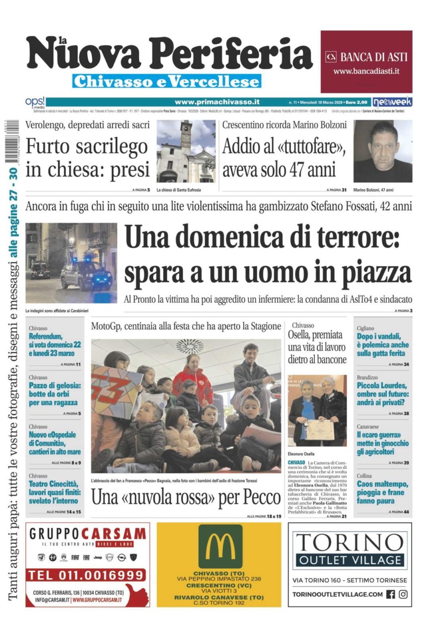 La Nuova Periferia è in edicola oggi, mercoledì 18 marzo