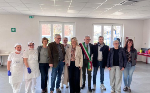 Inaugurata la nuova mensa PNRR alla scuola primaria Dasso