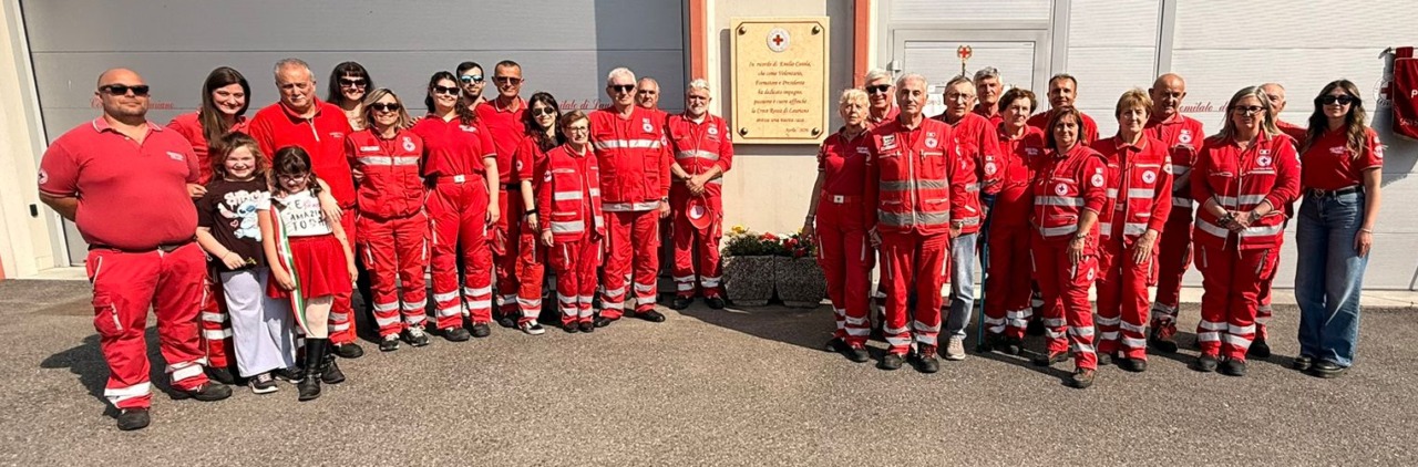 Omaggio ad Emilio Cosola: la CRI inaugura una targa e un nuovo automezzo