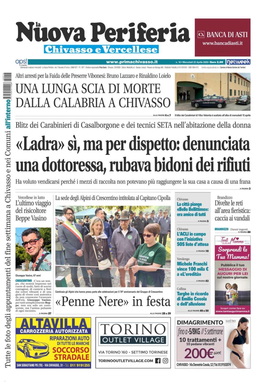 La Nuova Periferia è in edicola oggi, mercoledì 22 aprile