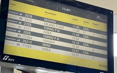 Dramma sui binari, treni fermi tra Torino Stura e Chivasso: caos in stazione