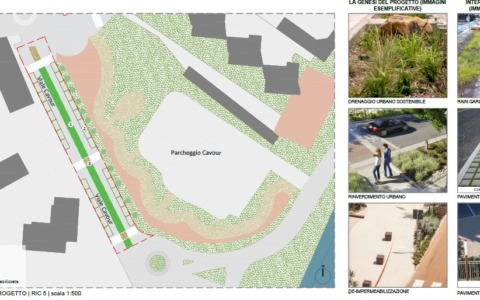 Corona Verde, tra alberi e… «stagni» in viale Cavour