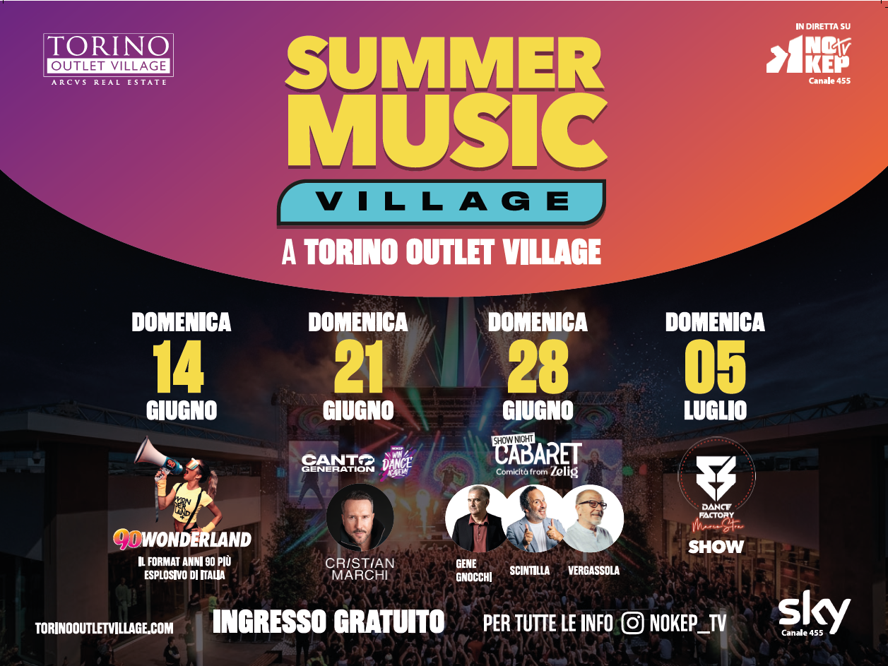 L’estate si accende con il Summer Music Village: quattro grandi eventi firmati NokepTv e Sky