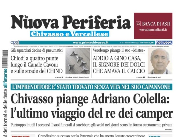 La Nuova Periferia è in edicola oggi, mercoledì 10 giugno