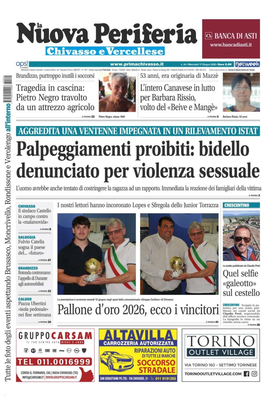 a Nuova Periferia è in edicola oggi, mercoledì 17 giugno