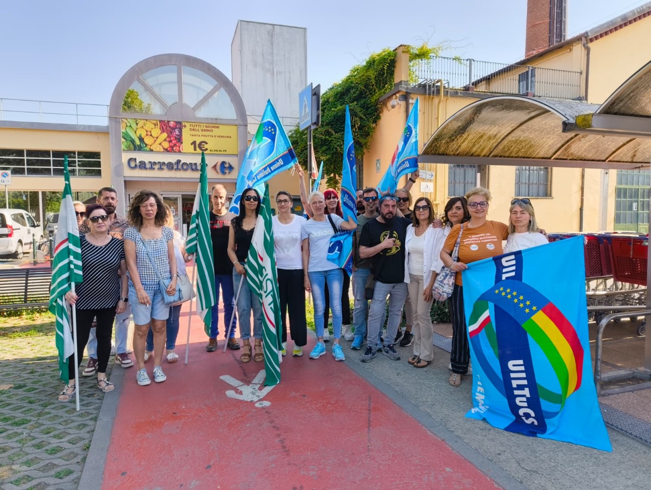 Sciopero al Carrefour per le temperature infernali: adesione al 100%