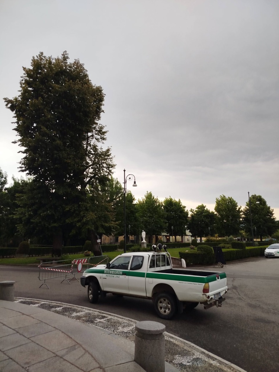 Albero secolare sradicato dal vento a Verolengo