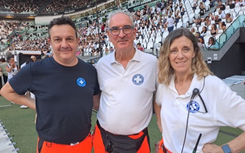 Concerti Allianz Stadium: Anpas Piemonte assiste 300mila spettatori