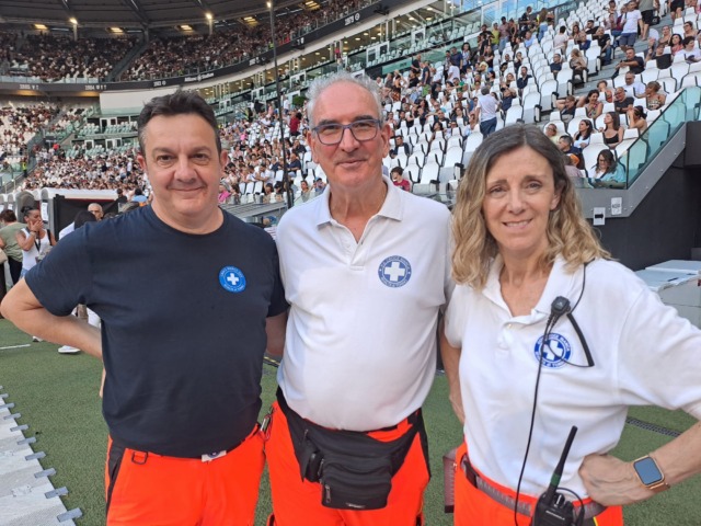 Concerti Allianz Stadium: Anpas Piemonte assiste 300mila spettatori