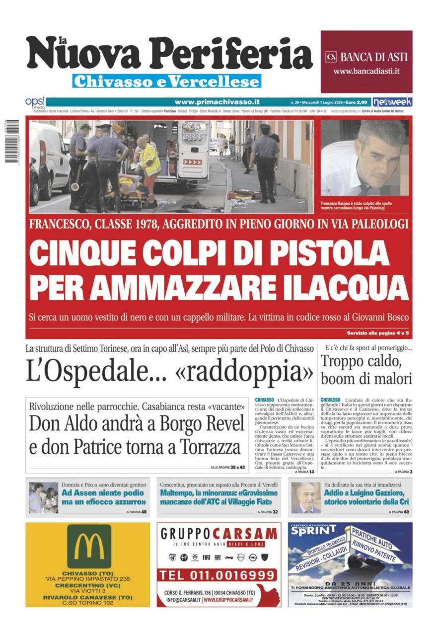 La Nuova Periferia è in edicola oggi, mercoledì 1 luglio