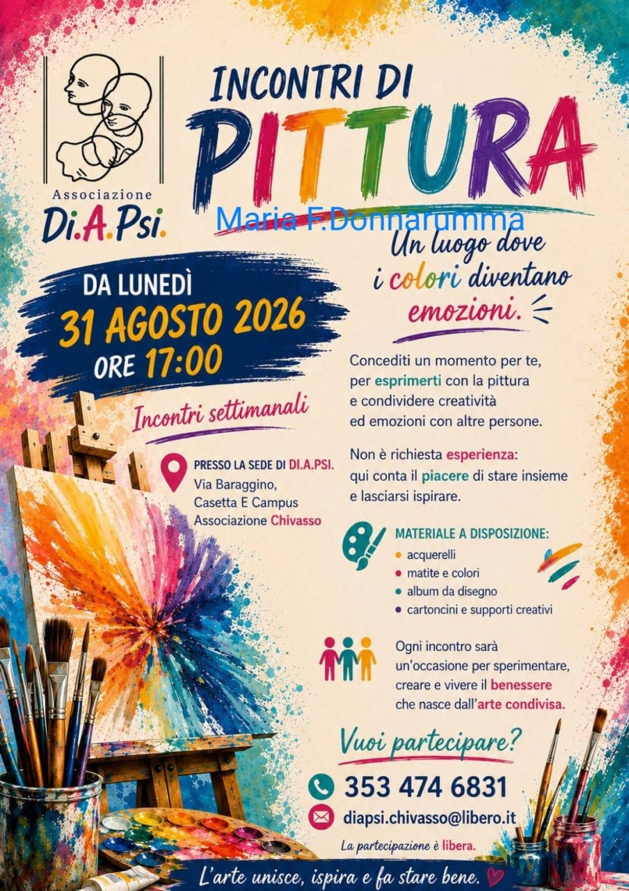 L’arte che cura e unisce:  nascono gli «Incontri di Pittura»
