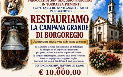 Restauro della campana a Torrazza Piemonte: aperta la raccolta fondi
