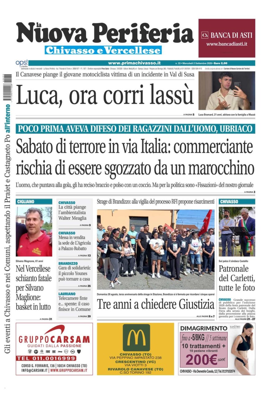 La Nuova Periferia è in edicola oggi, mercoledì  2 settembre