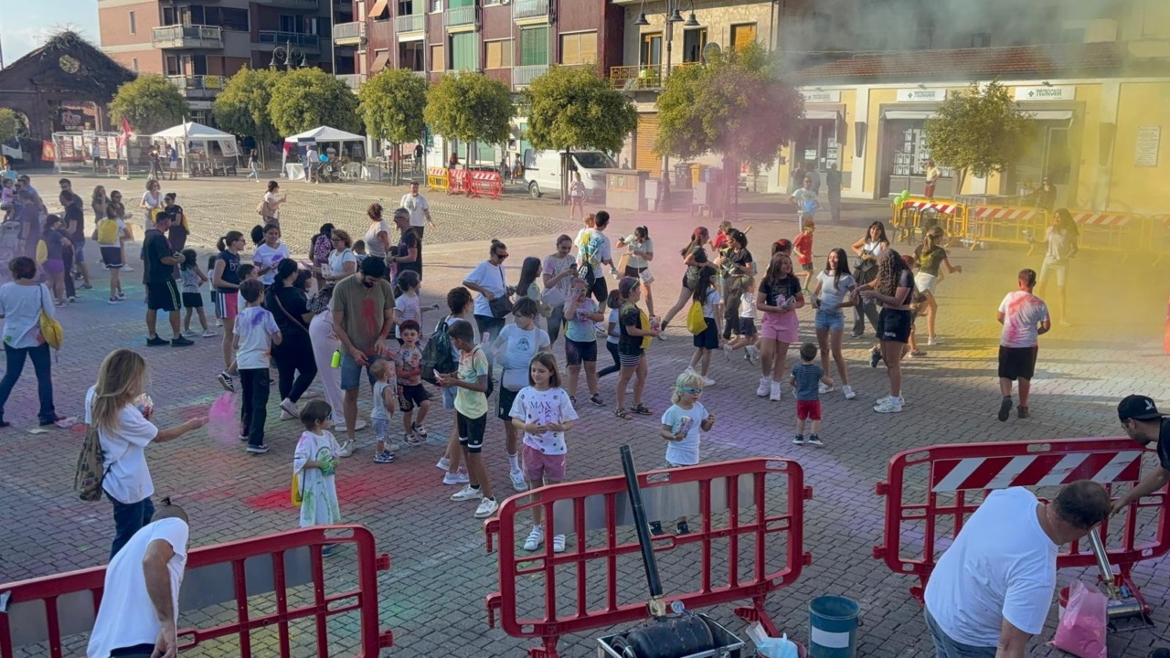 Festa dello Sport, tanti bambini alla “Color Fun” di Crescentino