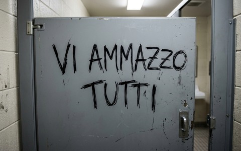 Scritta choc nei bagni della scuola: “Vi ammazzo tutti”