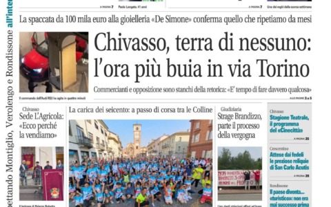 La Nuova Periferia in edicola il 7 ottobre 2026: sicurezza a Chivasso, giudiziaria ed eventi del territorio